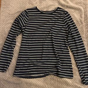 A long sleeve striped shirt